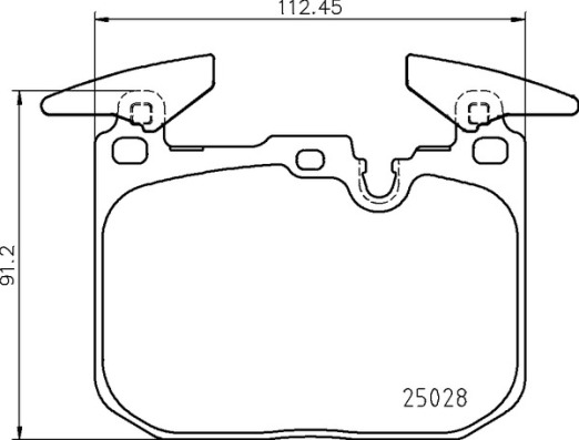 BREMBO BREP06098 fékbetét készlet, tárcsafék