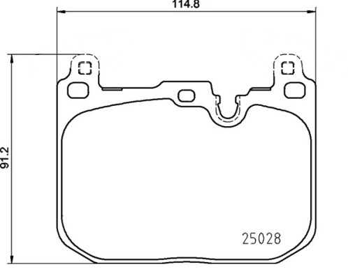 BREMBO BREP06110 fékbetét készlet, tárcsafék