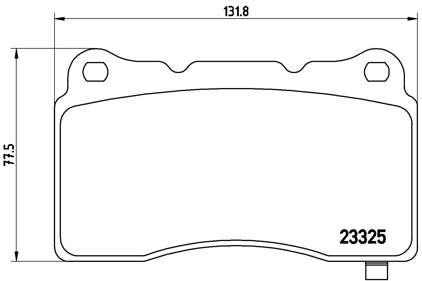 BREMBO BREP09004E fékbetét készlet, tárcsafék