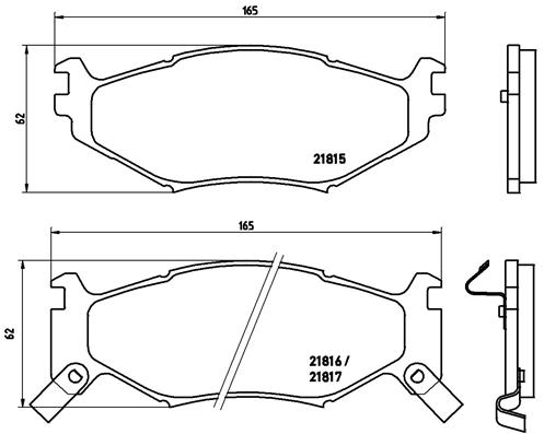 BREMBO BREP 11 007 Fékbetét