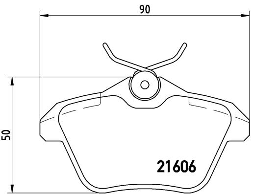 BREMBO 1001062447 P23067 - HÁTSÓ FÉKBETÉT KÉSZLET