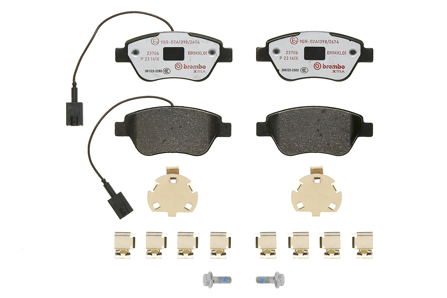 BREMBO BREP23141X fékbetét készlet, tárcsafék