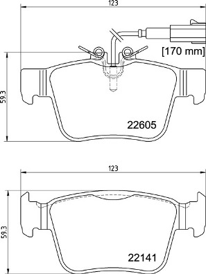 BREMBO BREP23180 fékbetét készlet, tárcsafék