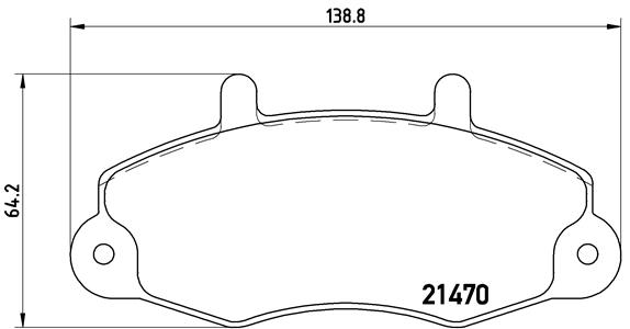 BREMBO 1001062545 P24049 - Első fékbetét készlet