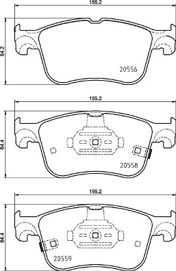 BREMBO P24218 FĂŠkbetĂŠt kĂŠszlet, tĂĄrcsafĂŠk