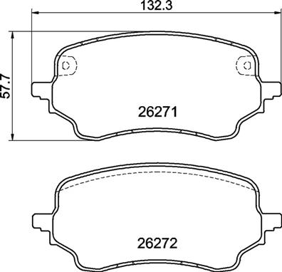 BREMBO BREP24236 fékbetét készlet, tárcsafék