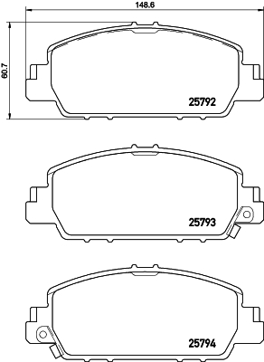 BREMBO P 28 077 Alkatrész