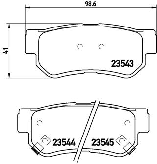 BREMBO  fékbetét készlet, tárcsafék