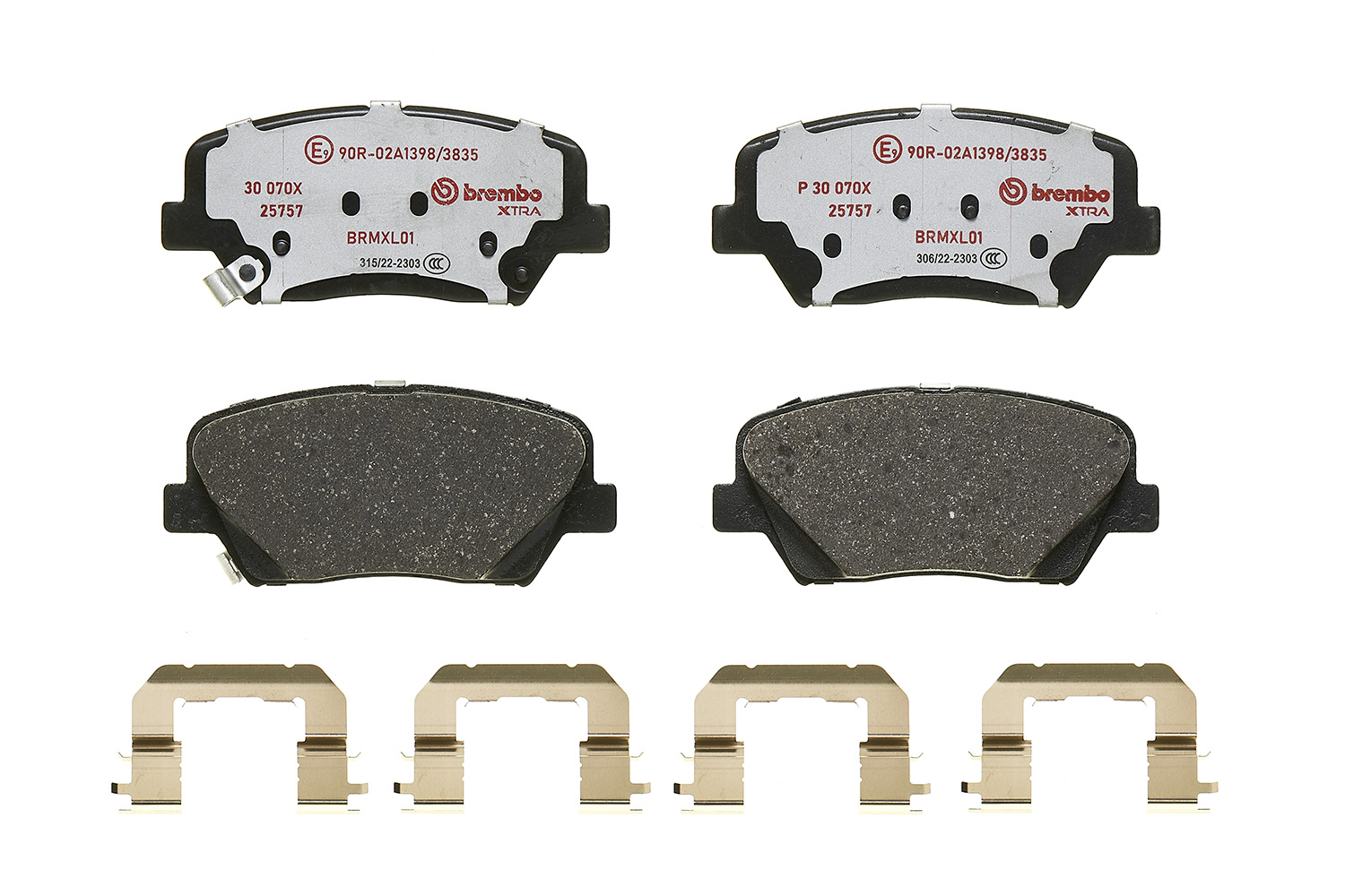 BREMBO BREP30070X fékbetét készlet, tárcsafék