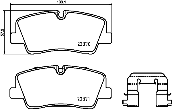 BREMBO P 30 085 FĂŠkbetĂŠt kĂŠszlet, tĂĄrcsafĂŠk