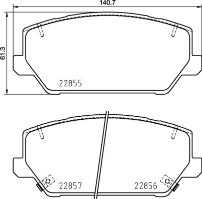 BREMBO BREP30102 fékbetét készlet, tárcsafék