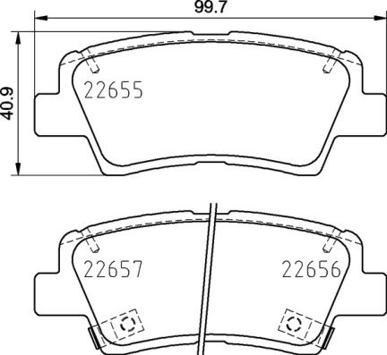 BREMBO BREP30103 fékbetét készlet, tárcsafék