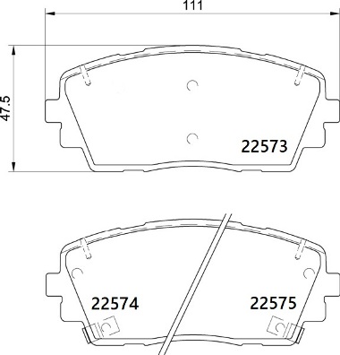 BREMBO BREP30115 fékbetét készlet, tárcsafék