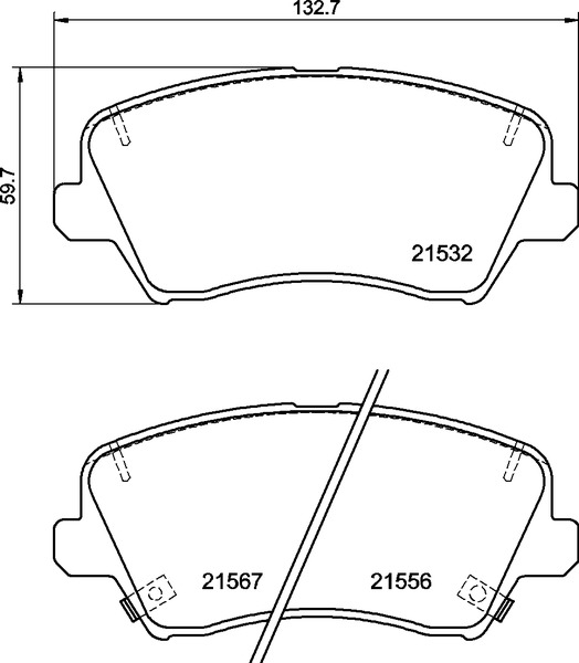 BREMBO BREP30123 fékbetét készlet, tárcsafék