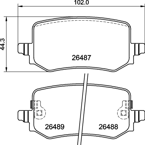 BREMBO BREP30139 fékbetét készlet, tárcsafék