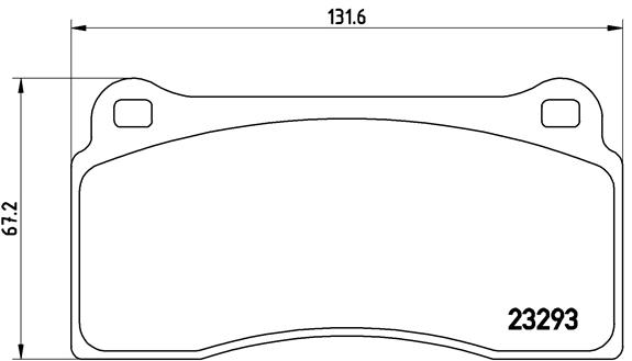 BREMBO BP36018 Fékbetét készlet, tárcsafék