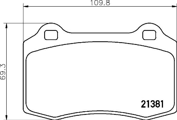 BREMBO P36020 Fékbetét készlet, tárcsafék