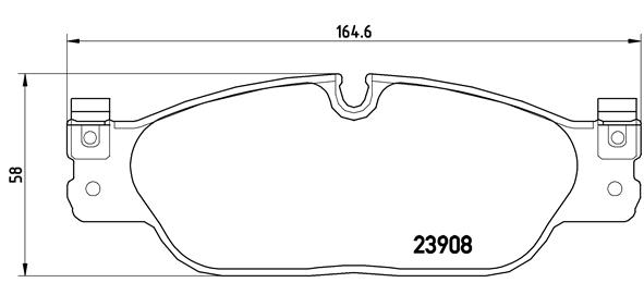 BREMBO 1001062694 P36021 - Első fékbetét készlet