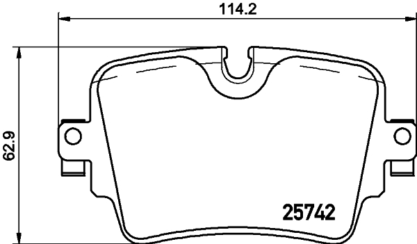 BREMBO BREP36033 fékbetét készlet, tárcsafék