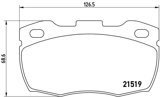 BREMBO BP44005 Fékbetét készlet, tárcsafék