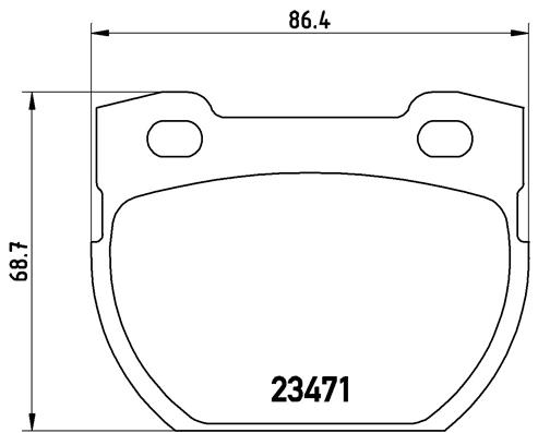 BREMBO BREP44006 fékbetét készlet, tárcsafék