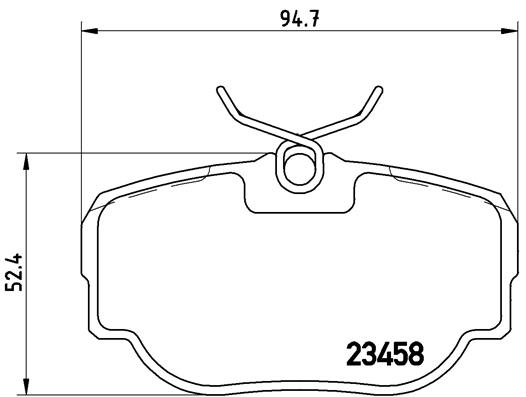 BREMBO BREP44009 fékbetét készlet, tárcsafék