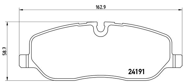 BREMBO P44014 Fékbetét készlet, tárcsafék