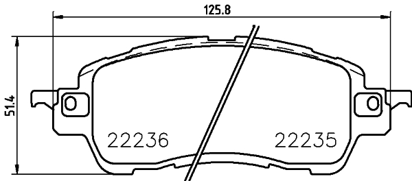 BREMBO BREP49055 fékbetét készlet, tárcsafék