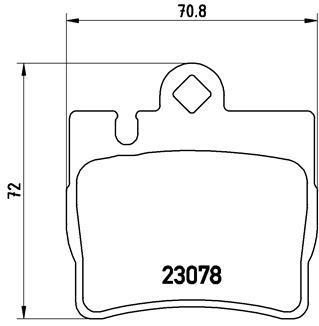 BREMBO BREP50042 fékbetét készlet, tárcsafék