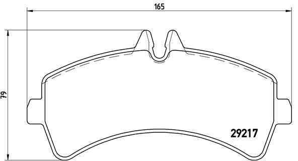 BREMBO 1001062821 P50060 - HÁTSÓ FÉKBETÉT KÉSZLET