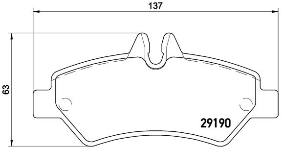 BREMBO P50084 Fékbetét készlet, tárcsafék