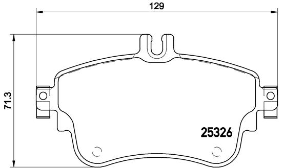 BREMBO BREP50094X fékbetét készlet, tárcsafék