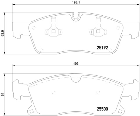 BREMBO 1001538878 P50108 - Első fékbetét készlet