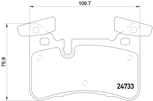 BREMBO BREP50110 fékbetét készlet, tárcsafék