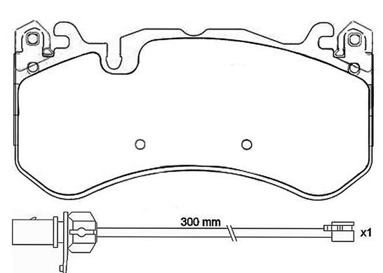 BREMBO BREP50127 fékbetét készlet, tárcsafék