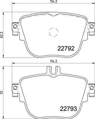 BREMBO 1001857903 P50141 - HÁTSÓ FÉKBETÉT KÉSZLET