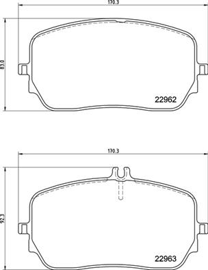 BREMBO BREP50149 fékbetét készlet, tárcsafék