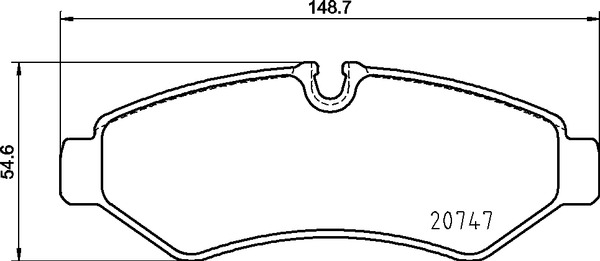 BREMBO BREP50155 fékbetét készlet, tárcsafék