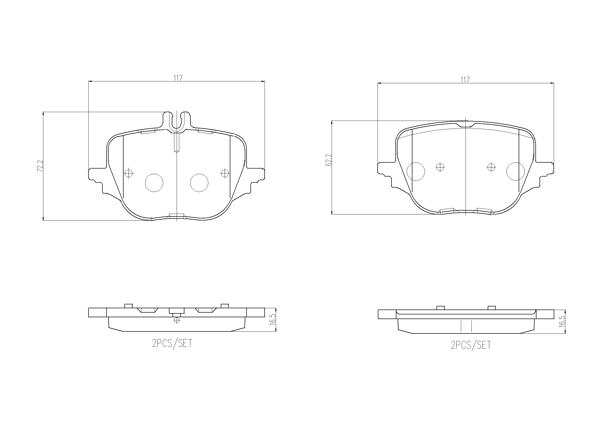 BREMBO BREP50169 fékbetét készlet, tárcsafék