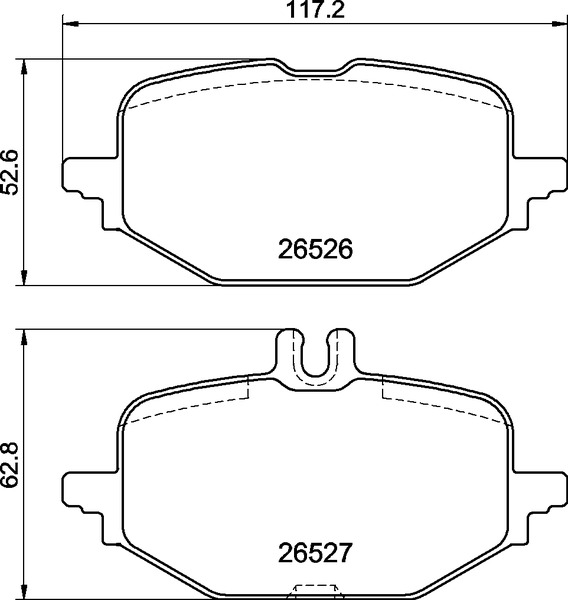 BREMBO BREP50172 fékbetét készlet, tárcsafék