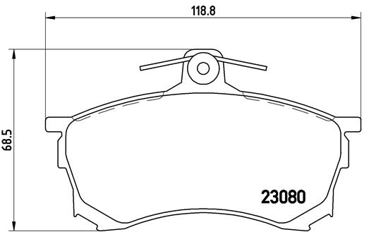 BREMBO 1001062874 P54021 - Első fékbetét készlet