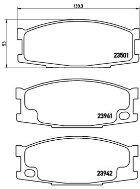 BREMBO BREP54024 fékbetét készlet, tárcsafék