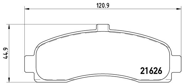 BREMBO BP56031 Fékbetét készlet, tárcsafék