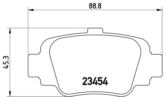 BREMBO BREP56032 fékbetét készlet, tárcsafék