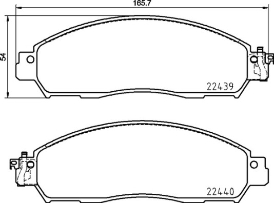 BREMBO BREP56120 fékbetét készlet, tárcsafék