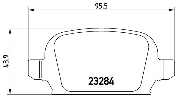 BREMBO BREP59037 fékbetét készlet, tárcsafék