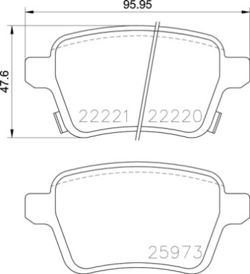 BREMBO BREP59086 fékbetét készlet, tárcsafék