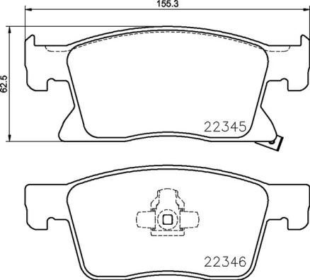 BREMBO BREP59091 fékbetét készlet, tárcsafék