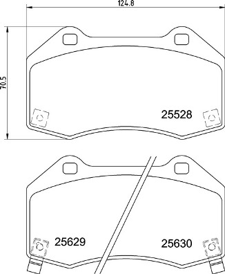 BREMBO BREP59094 fékbetét készlet, tárcsafék