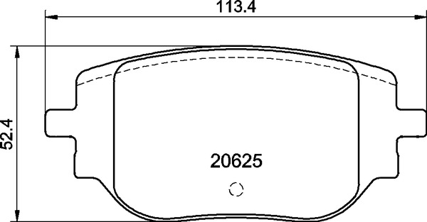 BREMBO BREP59102 fékbetét készlet, tárcsafék